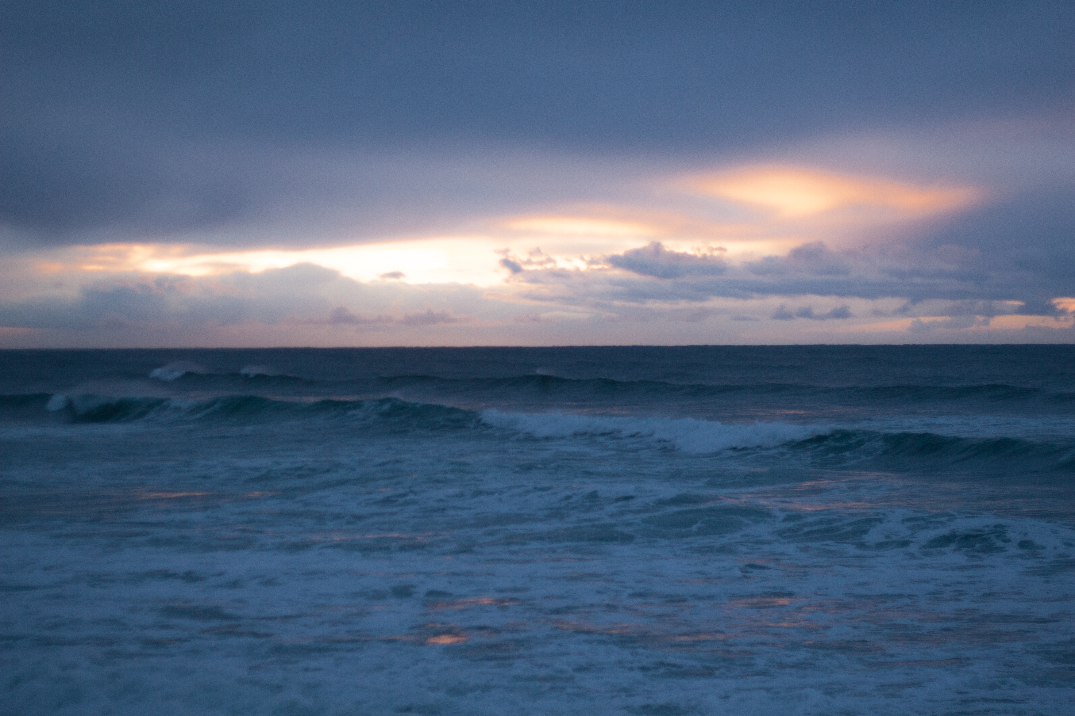 over stormy seas