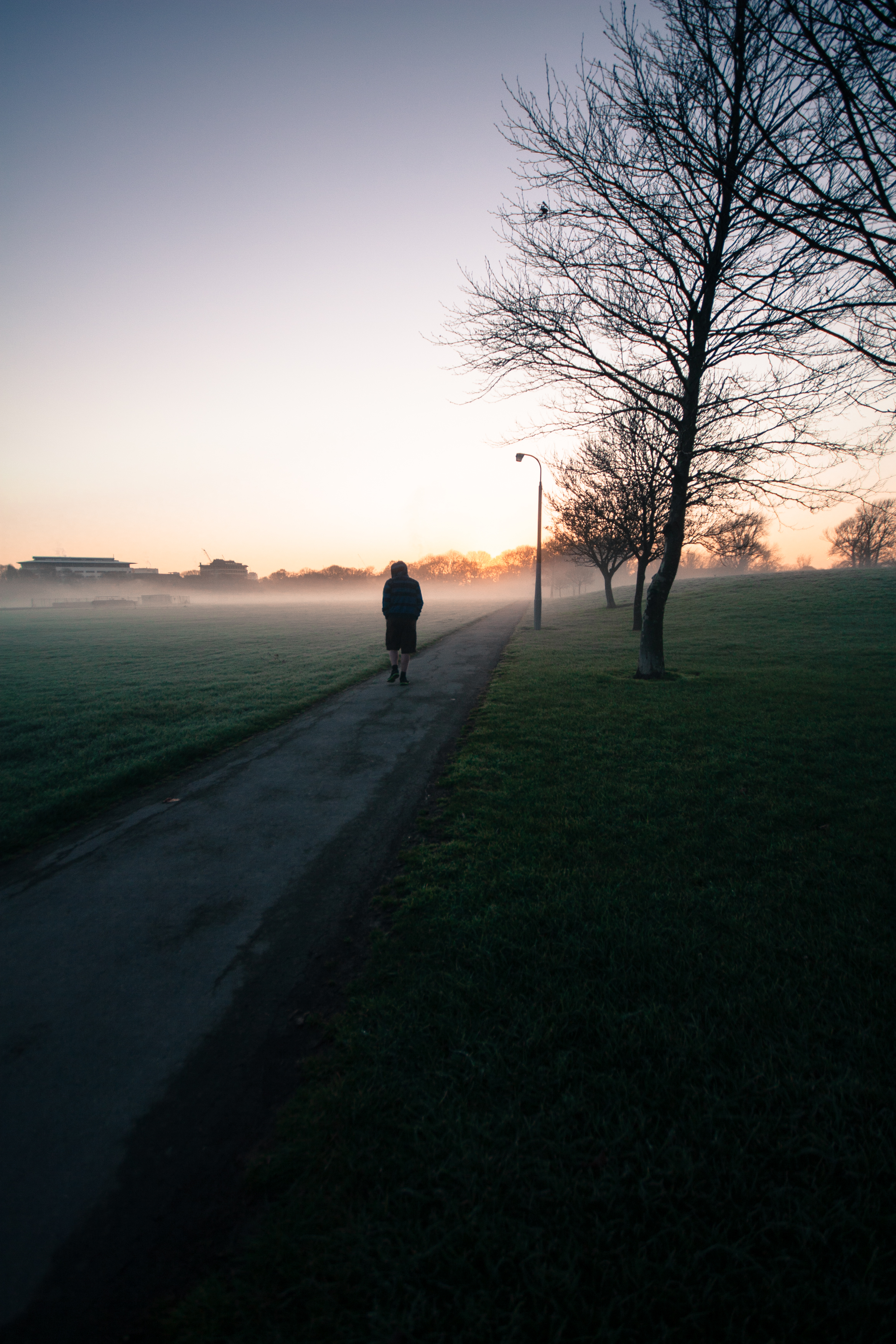walking towards the light