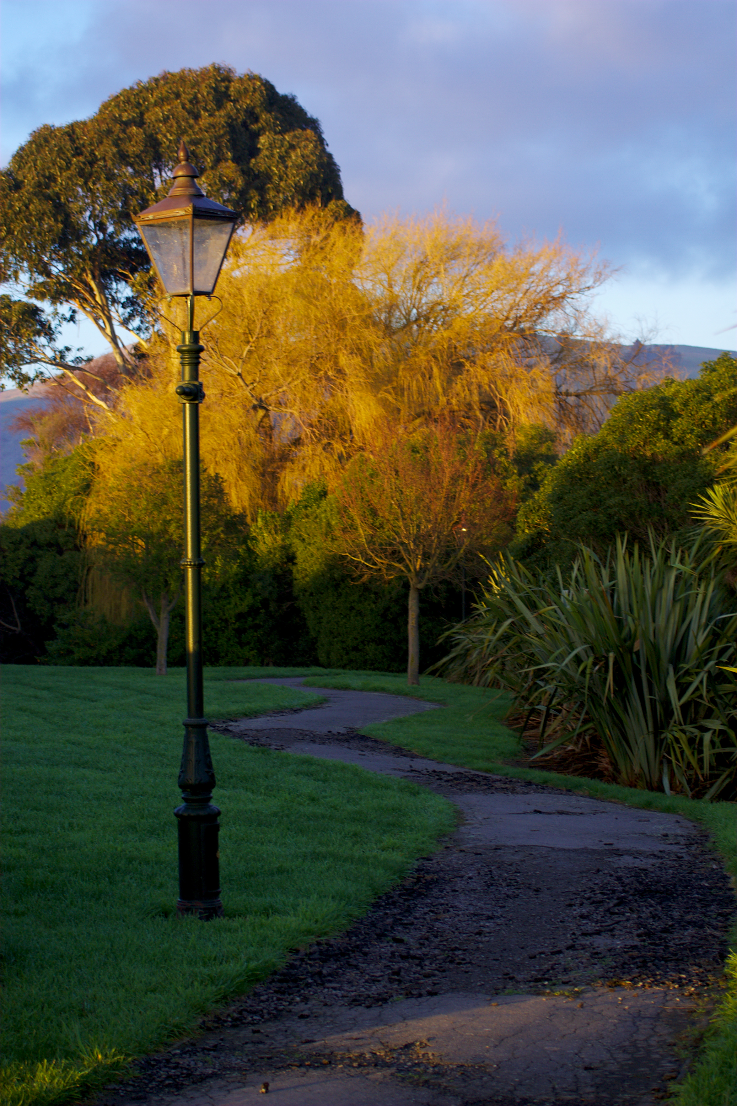 well lit path